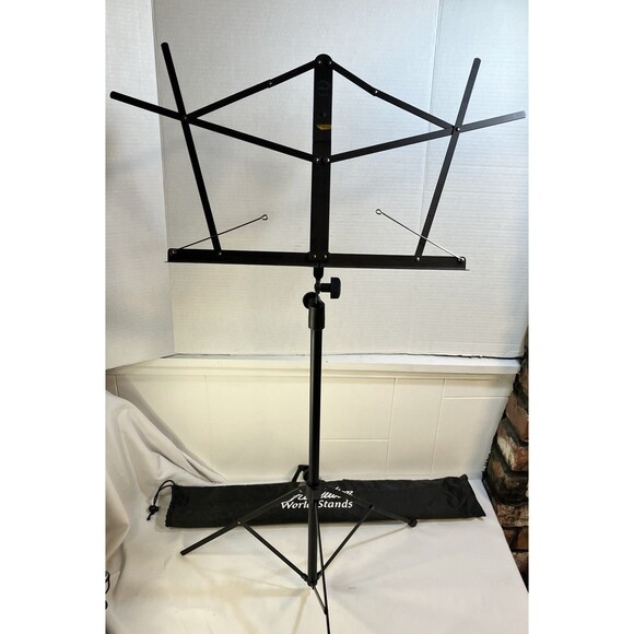 Hamilton World Stands Folding Sheet Music Stand with Carrying Case School Band - Picture 1 of 7